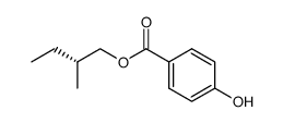 S(+)-(2-Methylbutyloxy)4'-hydroxybenzoate Structure