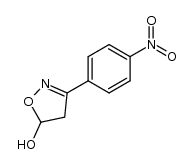 3-(4-nitrophenyl)-5-hydroxy-4,5-dihydroisoxazole Structure