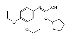 cyclopentyl N-(3,4-diethoxyphenyl)carbamate Structure