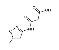 N-(5-Methylisoxazol-3-yl)malonamic acid结构式