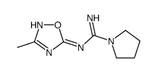 N-(3-Methyl-1,2,4-oxadiazol-5-yl)-1-pyrrolidinecarboximidamide结构式