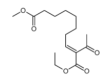 1-O-ethyl 10-O-methyl 2-acetyldec-2-enedioate结构式
