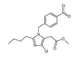 methyl 2-butyl-5-chloro-3-<(nitrophenyl)methyl>-3H-imidazole-4-acetate结构式