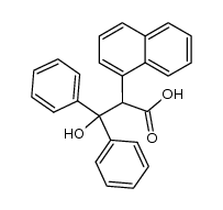 3-hydroxy-2-[1]naphthyl-3,3-diphenyl-propionic acid结构式