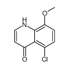 5-Chloro-4-hydroxy-8-methoxyquinoline结构式