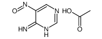acetic acid,5-nitrosopyrimidin-4-amine Structure
