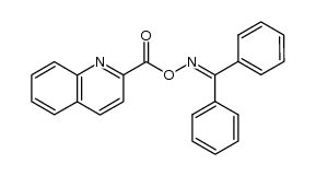 benzophenone O-quinoline-2-carbonyl oxime Structure