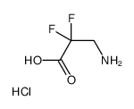 3-氨基-2,2-二氟丙酸盐酸盐结构式