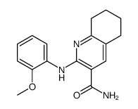 2-(2-methoxyanilino)-5,6,7,8-tetrahydroquinoline-3-carboxamide Structure