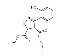 diethyl 3-(o-hydroxyphenyl)4,5-dihydroisothiazole-4,5-dicarboxylate Structure