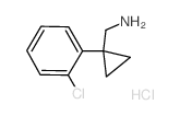 C-[1-(2-Chloro-phenyl)-cyclopropyl]-methylamine hydrochloride Structure