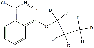 1-Chloro-4-(n-propoxy-d7)-phthalazine结构式