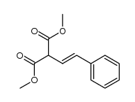 dimethyl (E)-(2-phenylethenyl)propanedioate结构式