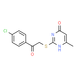 2-{[2-(4-chlorophenyl)-2-oxoethyl]sulfanyl}-6-methyl-4(3H)-pyrimidinone picture