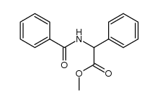 methyl 2-benzoylamino-2-phenyl-acetate Structure