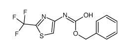 Benzyl [2-(trifluoromethyl)-1,3-thiazol-4-yl]carbamate结构式