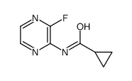 N-(3-Fluoro-2-pyrazinyl)cyclopropanecarboxamide结构式