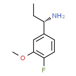 (1S)-1-(4-FLUORO-3-METHOXYPHENYL)PROPYLAMINE Structure