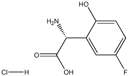 (2R)-2-AMINO-2-(5-FLUORO-2-HYDROXYPHENYL)ACETIC ACID HYDROCHLORIDE structure