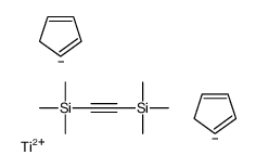 BIS(TRIMETHYLSILYL)ACETYLENE-BIS(CYCLO- PENTADIENYL)TITANIUM结构式