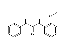 1-(2-ethoxy-phenyl)-3-phenyl-thiourea Structure