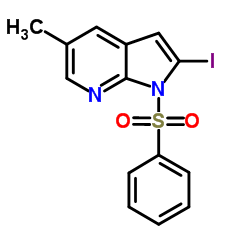 1-(Phenylsulphonyl)-2-iodo-5-Methyl-7-azaindole picture