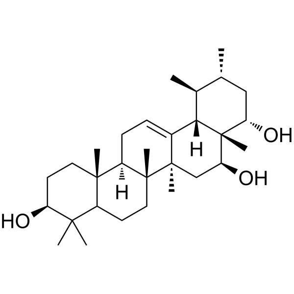 (3β,16β,22α)-Urs-12-ene-3,16,22-triol Structure