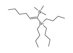 (E)-1-trimethylsilyl-1-tributylstannyl-1-hexene Structure