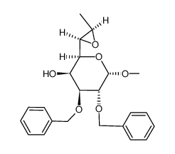 methyl 6,7-anhydro-2,3-di-O-benzyl-8-deoxy-α-D-threo-D-galacto-octopyranoside结构式