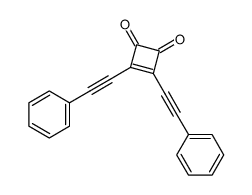 3,4-bis(phenylethynyl)cyclobut-3-ene-1,2-dione结构式