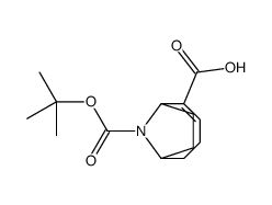 (6R)-9-[(2-methylpropan-2-yl)oxycarbonyl]-9-azabicyclo[4.2.1]non-4-ene-5-carboxylic acid结构式