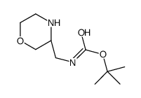 (R)-tert-Butyl (morpholin-3-ylmethyl)carbamate Structure