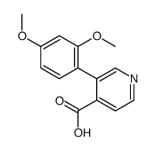 3-(2,4-dimethoxyphenyl)pyridine-4-carboxylic acid结构式