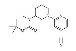 tert-butyl N-[1-(4-cyanopyridin-2-yl)piperidin-3-yl]-N-methylcarbamate picture