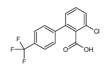 2-chloro-6-[4-(trifluoromethyl)phenyl]benzoic acid结构式