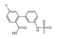 4-fluoro-2-[3-(methanesulfonamido)phenyl]benzoic acid结构式