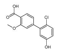 4-(2-chloro-5-hydroxyphenyl)-2-methoxybenzoic acid结构式