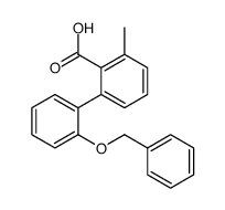 2-methyl-6-(2-phenylmethoxyphenyl)benzoic acid Structure