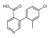 3-(4-chloro-2-methylphenyl)pyridine-4-carboxylic acid Structure