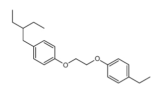 1-ethyl-4-[2-[4-(2-ethylbutyl)phenoxy]ethoxy]benzene结构式