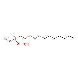 1-Dodecanesulfonic acid, hydroxy-, sodium salt结构式