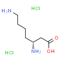 D-beta-homolysine-2HCl结构式