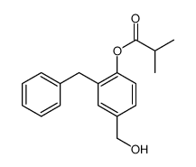 4-羟甲基-2-苄基苯基异丁酸酯结构式