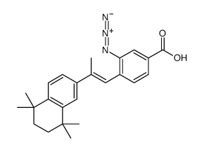 3-azido-4-(2-(5,6,7,8-tetrahydro-5,5,8,8-tetramethyl-2-naphthalenyl)-1-propen-1-yl)benzoic acid结构式