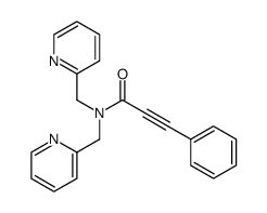 3-phenyl-N,N-bis(pyridin-2-ylmethyl)propiolamide Structure