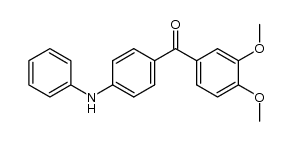 (3,4-dimethoxyphenyl)(4-(phenylamino)phenyl)methanone结构式