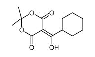 5-[cyclohexyl(hydroxy)methylidene]-2,2-dimethyl-1,3-dioxane-4,6-dione Structure