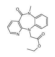 ethyl 2-(6-methyl-5-oxopyrido[3,2-c][1,5]benzodiazepin-11-yl)acetate Structure