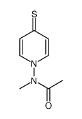 Acetamide,N-methyl-N-(4-thioxo-1(4H)-pyridinyl)- Structure