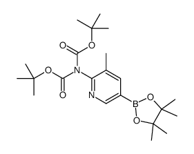 2-N, N-(Bis-Boc-amino)-3-Methylpyridine-5-boronic acid pinacol ester picture